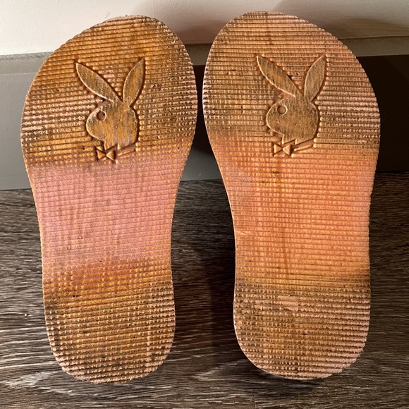 Playboy Vintage Platform Pink Sandals Size 6 - Picture 7 of 10